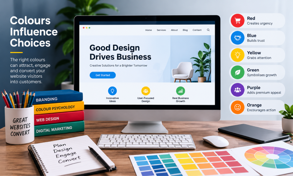 Color psychology and branding in web design