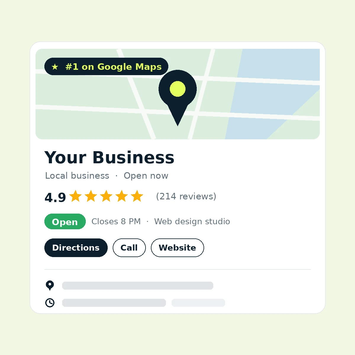 Free Google visibility check by Topsia